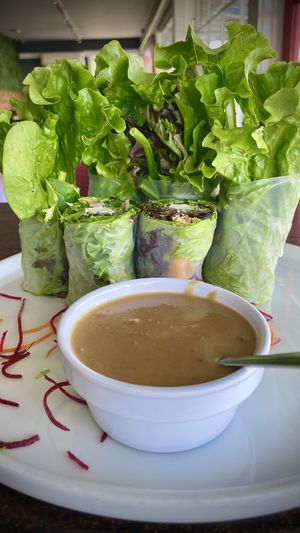 Summer rolls! 🎉💥🎉  at Something Vegan in Toluca Lake