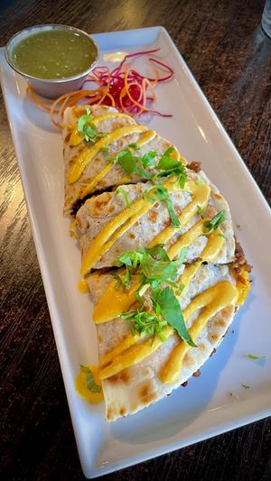 Quesadilla ! Delicious.   at Something Vegan in Toluca Lake