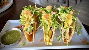 Taco trio !   at Something Vegan in Toluca Lake