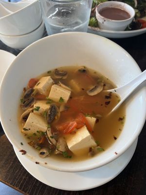 Tom yum - tangy!  at Something Vegan in Toluca Lake