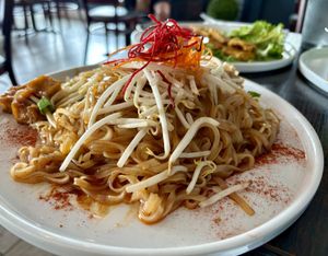 Pad Thai with tofu   at Something Vegan in Toluca Lake