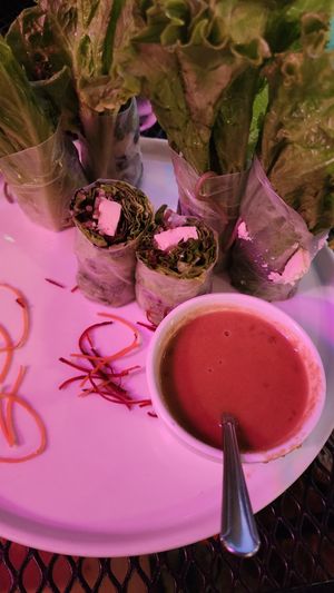 Spring roll at Something Vegan in Toluca Lake