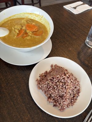 Yellow curry (the best I’ve had)  at Something Vegan in Toluca Lake