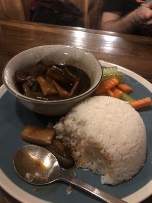 Soy eggplant something   at Chookie's Beer Garden in Ninh Binh