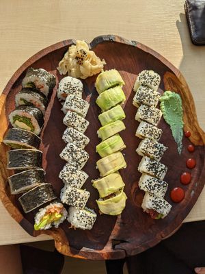 A platter for two at Hoshi Sushi in Poprad