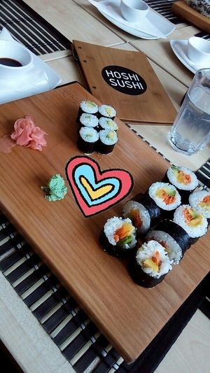 vegan sushi at Hoshi Sushi in Poprad