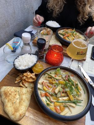 Vegan curry at NUL73 in Den Bosch