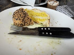 A poor bun let down the burger  at NUL73 in Den Bosch