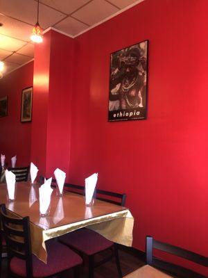 Interior  at Fassil Restaurant in Vancouver