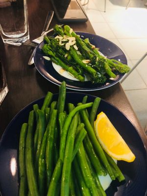 Vegan veggie side dishes .. delicious  at LHR - Carluccio's - T5 in West London