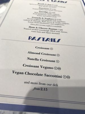 Breakfast pastries  at LHR - Carluccio's - T5 in West London