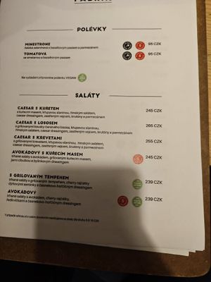 Soups and Salads at Fabrik Food Factory in Brno