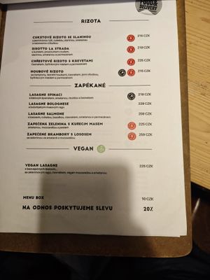 Vegan lasagne at Fabrik Food Factory in Brno