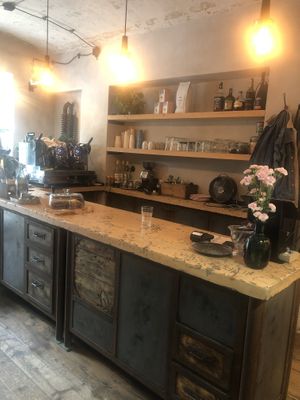 inside at Fabrik Food Factory in Brno