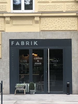 entrance  at Fabrik Food Factory in Brno