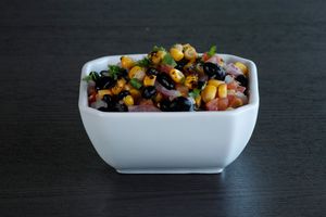 Black Bean & Charred Corn Medley at Grub Burger Bar in The Woodlands