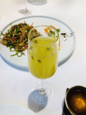 We came during a birthday celebration and was offered complementary fresh passion fruit juice.  at Xing Yuan ZiRan SuShi in Zhuhai