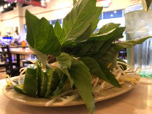Pho toppings  at Pho An & Sushi Bar in Conroe