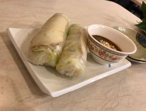 Vegetable spring rolls with tofu  at Pho An & Sushi Bar in Conroe