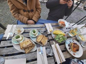 Burrata at My Mother's Daughters  in Lisbon