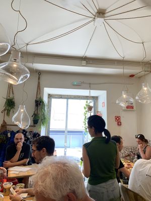 Interior was nice and cosy  at My Mother's Daughters  in Lisbon