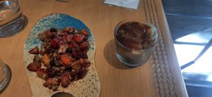 Berry crumble and banoffee at My Mother's Daughters  in Lisbon