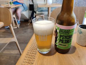 Local beer at My Mother's Daughters  in Lisbon