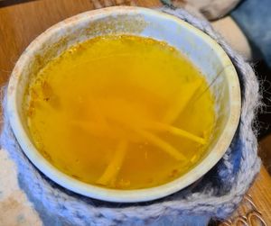 Ginger and turmeric tea at My Mother's Daughters  in Lisbon