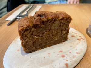 Banana cake at My Mother's Daughters  in Lisbon