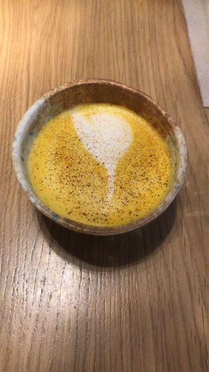 Golden milk at My Mother's Daughters  in Lisbon