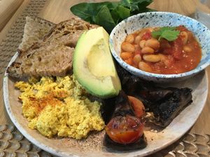 English breakfast at My Mother's Daughters  in Lisbon