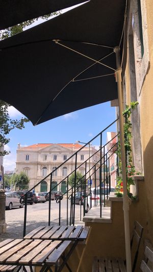 Outside seating area at My Mother's Daughters  in Lisbon