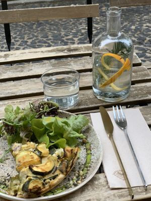 Vegetable quiche  at My Mother's Daughters  in Lisbon