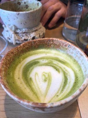 Matcha latte  at My Mother's Daughters  in Lisbon