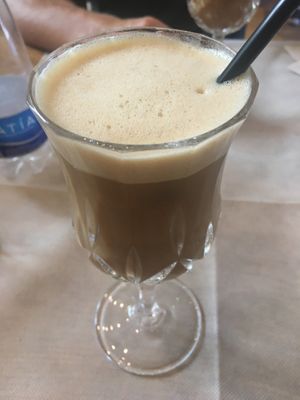 Iced coffee with soy milk / caffè shakerato at Ristoro Della Salute in Rome