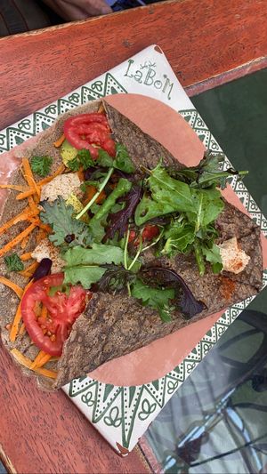 Vegan savory crepe- very good  at Creperia La Boheme in Cusco