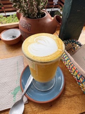 Goldene Milch   at Creperia La Boheme in Cusco