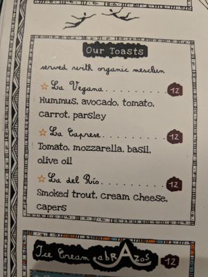 Toast at Creperia La Boheme in Cusco