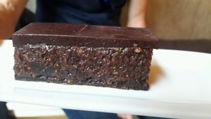 Chocolate turron cake at La Dulce Boutique in Gran Canaria