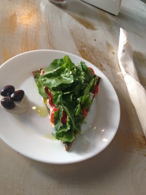 Pizza slice at La Dulce Boutique in Gran Canaria