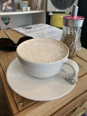 latte at La Dulce Boutique in Gran Canaria