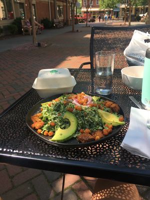 Wooowwww cesar salad my face up - Brussel sprouts appetizer was AMAZING at Leaf in Haddonfield