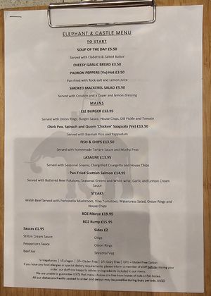 Patron Peppers are very hot but tasty. at The Elephant & Castle Hotel in Newtown