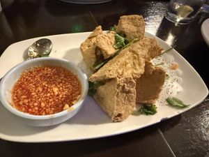 Crispy fried tofu   at Thai Classic in Paso Robles