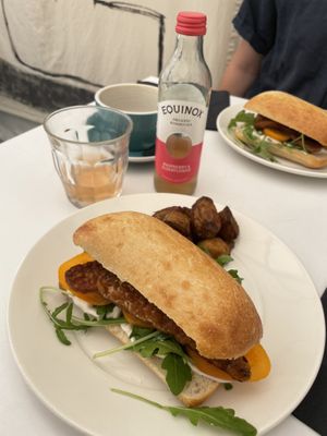 Tempeh sandwich at Partisan in York