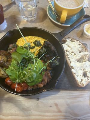 Vegan breakfast  at Partisan in York