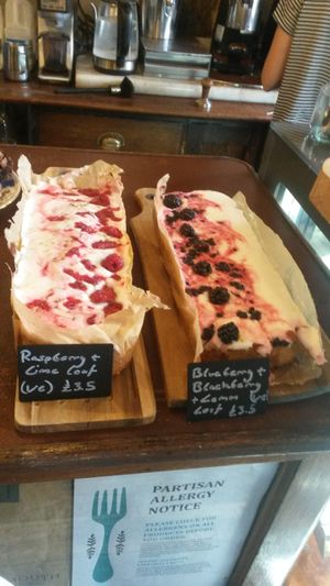 Vegan cakes at Partisan in York