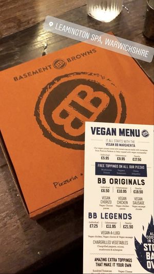 Takeaway at Basement Browns in Leamington Spa