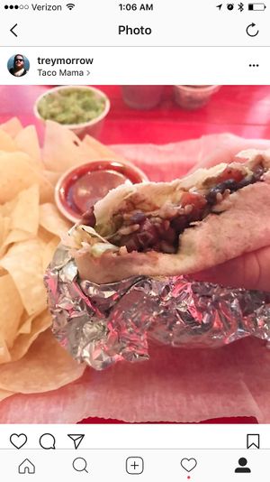 Tree Hugger Burrito at Taco Mama in Auburn