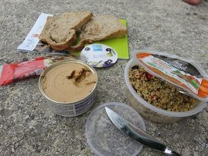 vegan picnic lunch at BiodesiR in Lisieux